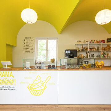 Introducing Keep Banana Ice Cream Shop by Martino Hutz Architecture